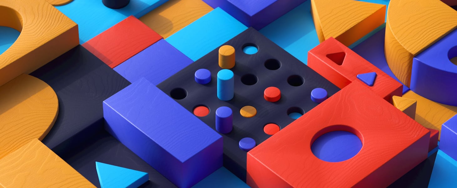 colorful toy building blocks